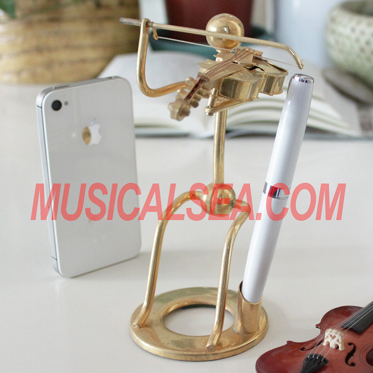 Hot sale miniature violinist figurine and met